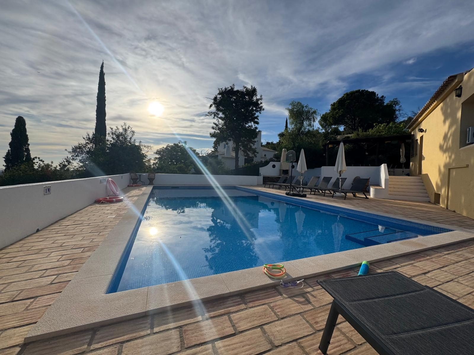 Casa das Rochas pool in the morning